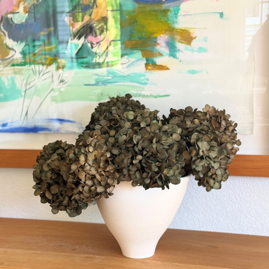 MEDIUM Dark Green - Preserved Hydrangea STEM