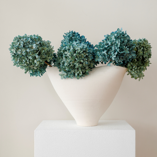 MEDIUM Sea Blue Paniculata - Preserved Hydrangea STEM