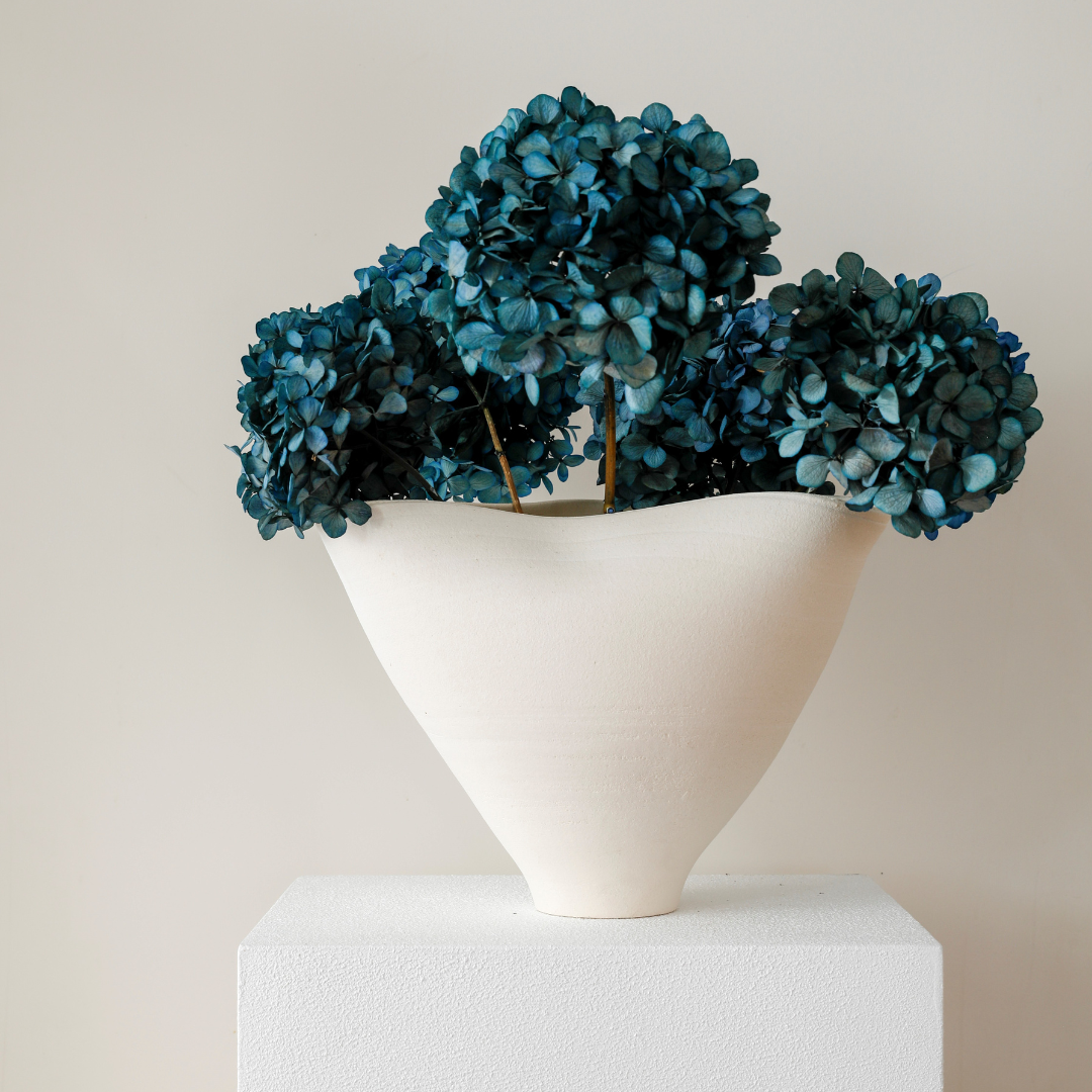 MEDIUM Deep Blue Juliana - Preserved Hydrangea STEM